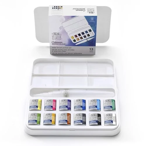 Winsor & Newton Cotman — 12 demi-godets et pinceau à eau — visuel de la référence