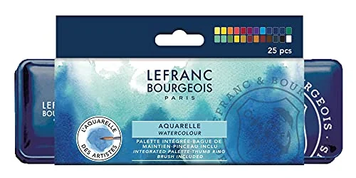 Lefranc Bourgeois Fine — boîte métal, 24 demi-godets — visuel de la référence