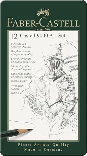 Faber-Castell Castell 9000 — 12 crayons, 8B à 2H — visuel de la référence