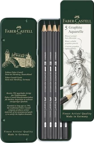 Faber-Castell Graphite Aquarell — 5 crayons — visuel de la référence