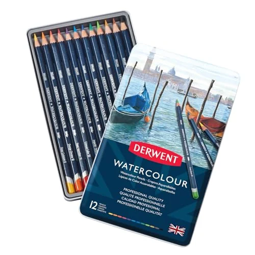 Derwent Watercolour — 12 crayons aquarellables — visuel de la référence