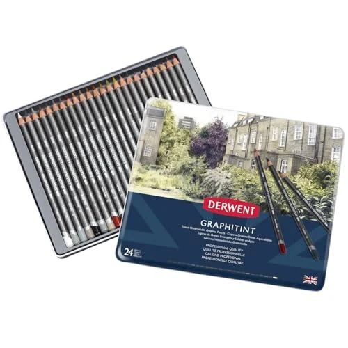 Derwent Graphitint — 24 crayons graphite colorés — visuel de la référence