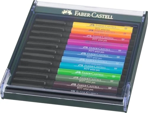 Faber-Castell Pitt Artist Pen Brush — 12 couleurs — visuel de la référence