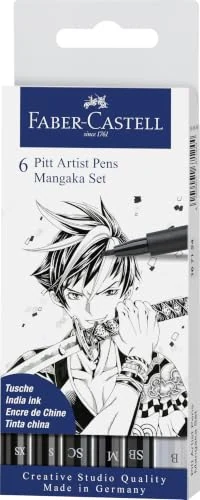 Faber-Castell Pitt Artist Pen Mangaka — 6 stylos — visuel de la référence