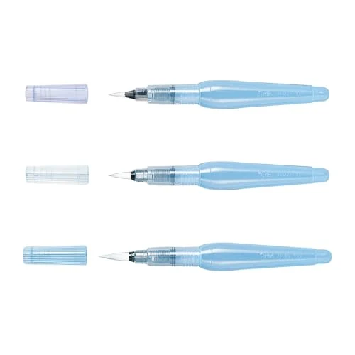 Pentel Aquash — 3 pinceaux à réservoir — visuel de la référence