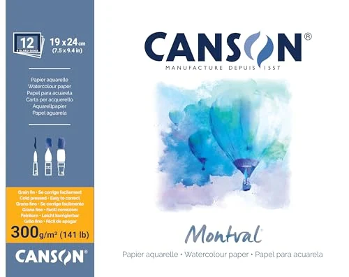 Canson Montval — 19 × 24 cm, 12 feuilles, 300 g/m² — visuel de la référence
