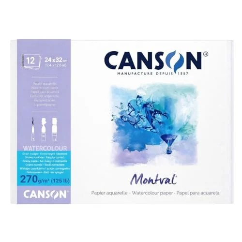 Canson Montval — grain nuage, 24 × 32 cm, 270 g/m² — visuel de la référence
