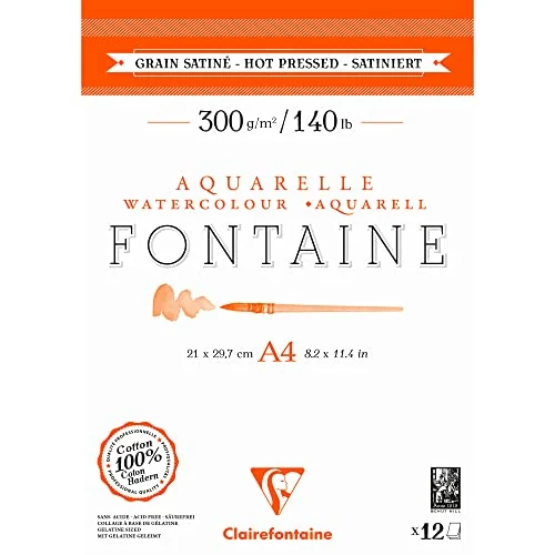 Clairefontaine Fontaine — A4 satiné, 12 feuilles — visuel de la référence