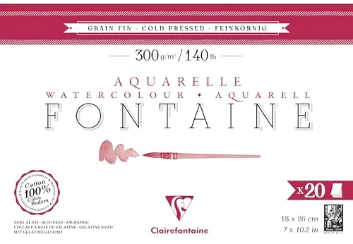 Clairefontaine Fontaine — grain fin, 18 × 26 cm — visuel de la référence